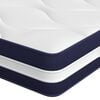 vidaXL Matelas &agrave; ressorts ensach&eacute;s duret&eacute; moyenne 90x190 cm