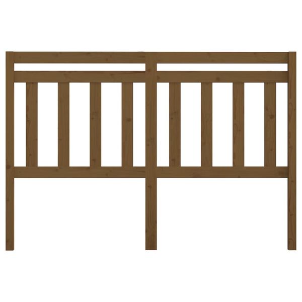 vidaXL T&ecirc;te de lit Marron miel 166x4x100 cm Bois massif de pin