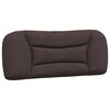 vidaXL Lit avec matelas Hvar marron fonc&eacute; 100x200 cm tissu