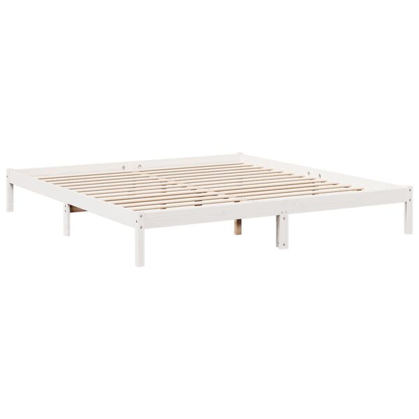 vidaXL Cadre de lit extra long sans matelas 200x220 cm bois massif pin