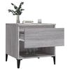 vidaXL Table d'appoint Sonoma gris 50x46x50 cm Bois d'ing&eacute;nierie