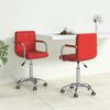 vidaXL Chaises &agrave; manger pivotantes lot de 2 bordeaux similicuir