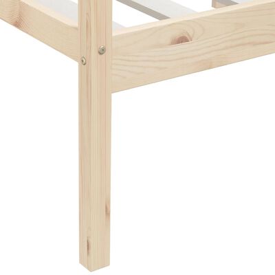 vidaXL Cadre de lit sans matelas bois de pin massif 90x200 cm