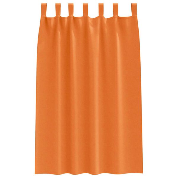 vidaXL Rideaux occultants avec anneaux 2 pcs Orange vif 175 x 140 cm