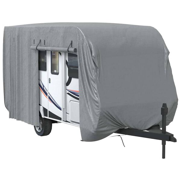 vidaXL Housse de caravane gris 460x250x220 cm tissu non tissé