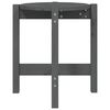 vidaXL Table basse Gris &Oslash; 42,5x45 cm Bois massif de pin
