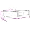 vidaXL Jardini&egrave;res 2 pcs bois massif douglas