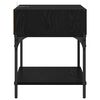 vidaXL Table de chevet 2 pcs Ch&ecirc;ne noir 40 x 40 x 50 cm