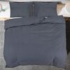 vidaXL Ensemble de housse de couette Anthracite 140x200 cm Coton