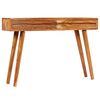 vidaXL Table console Bois d'acacia avec tiroirs sculptés 118x30x80 cm