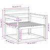 vidaXL Sofa de milieu ext&eacute;rieur Bois d'Acacia Massif Naturel