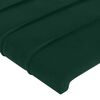 vidaXL T&ecirc;te de lit Vert fonc&eacute; 90x5x118/128 cm Velours