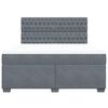 vidaXL Sommier &agrave; lattes de lit et matelas Gris fonc&eacute; 180x200cm Velours