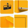 vidaXL Cabinet de Dossier 2 pcs Jaune moutarde 44 x 50 x 106.5 cm