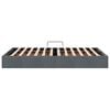 vidaXL Lit de Rangement avec matelas Gris fonc&eacute; 120 x 200 cm Velours