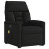 vidaXL Fauteuil inclinable de massage &eacute;lectrique noir tissu microfibre