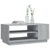 vidaXL Table basse sonoma gris 102x55x43 cm bois d'ing&eacute;nierie