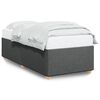 vidaXL Cadre de lit sans matelas gris fonc&eacute; 90x190 cm tissu