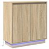 vidaXL Buffet LED Chêne Sonoma 71 x 34,5 x 75 cm Bois d'ingénierie