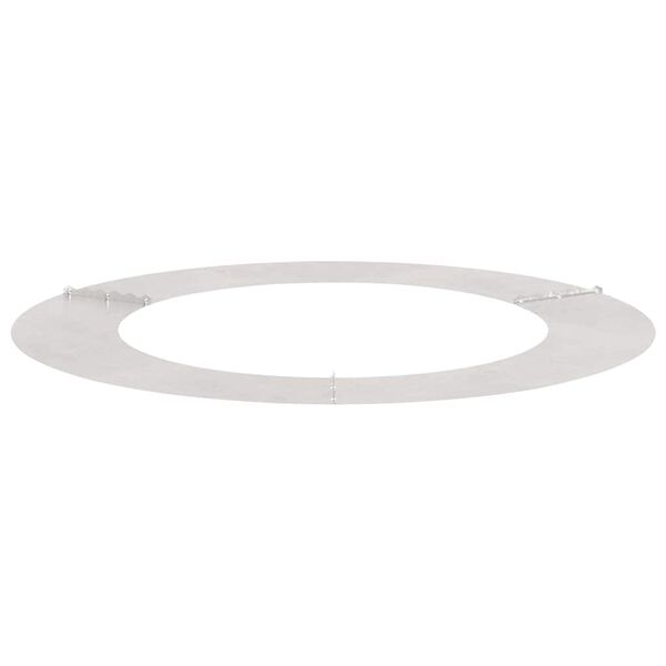 vidaXL adapt&eacute; pour anneaux d'arbre plats 5 pcs Argent &Oslash;60 / 90 cm