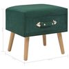 vidaXL Tables de chevet 2 pcs Vert 40x35x40 cm Velours