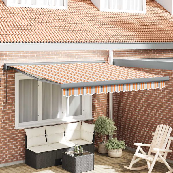 vidaXL Auvent Multicolore 350 x 250 x 165 cm Polyester et Aluminium