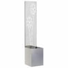 vidaXL &Eacute;cran de confidentialit&eacute; de jardin Floral Argent 32 x 150 cm