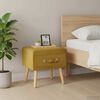 vidaXL Table de chevet Moutarde 40x35x40 cm Velours