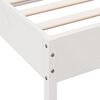vidaXL Cadre de lit sans matelas blanc 160x200 cm bois de pin massif