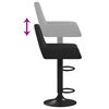 vidaXL Tabourets de bar lot de 2 noir velours