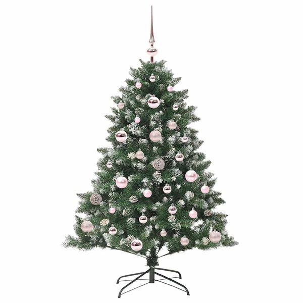 vidaXL Sapin de No&euml;l artificiel Vert 120 cm PVC, plastique et acier