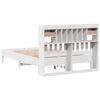 vidaXL Lit bibliothèque sans matelas blanc 140x190 cm bois pin massif