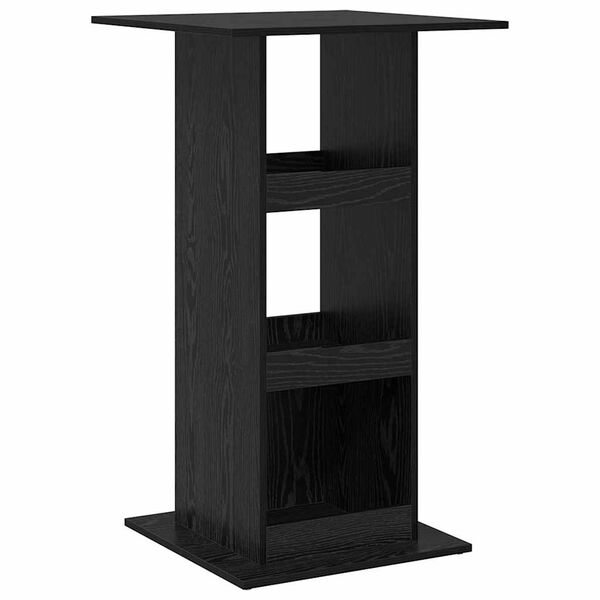 vidaXL Table de bar Ch&ecirc;ne noir 60 x 60 x 100 cm Bois d'ing&eacute;nierie