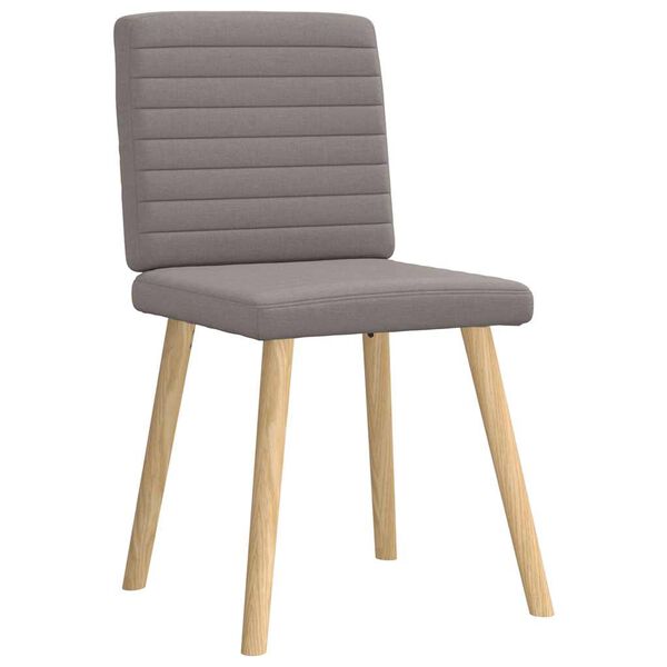 vidaXL Chaises &agrave; manger lot de 6 taupe tissu