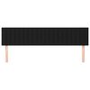 vidaXL T&ecirc;tes de lit 2 pcs Noir 100x5x78/88 cm Tissu