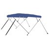 vidaXL Auvent bimini &agrave; 4 arceaux Bleu 243x180x137 cm