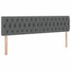 vidaXL Lit avec rangement et matelas Gris fonc&eacute; 180 x 200 cm