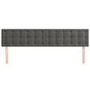 vidaXL T&ecirc;tes de lit Gris fonc&eacute; 200x5x78/88 cm Velours