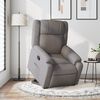 vidaXL Fauteuil inclinable taupe tissu