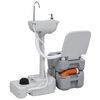 vidaXL Ensemble de toilette support de lavage des mains r&eacute;servoir eau