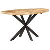 vidaXL Table &agrave; manger 140x80x75 cm Bois de manguier massif