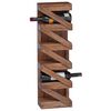 vidaXL &Eacute;tag&egrave;re &agrave; vin Naturel 24 x 14 x 80 cm Bois de Mahogany Massif