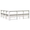 vidaXL Lit biblioth&egrave;que sans matelas blanc 180x200 cm bois pin massif