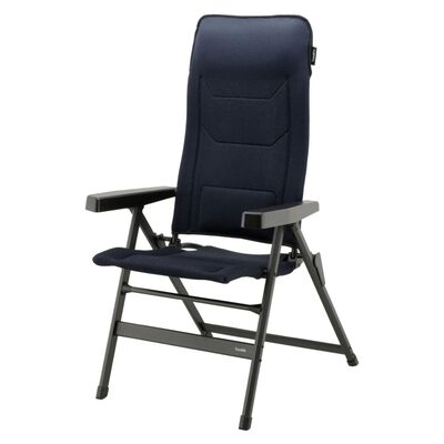 Travellife Chaise de camping pliable de luxe Monaco Comfort Bleu