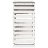 vidaXL Table de bar d'ext&eacute;rieur blanc 113,5x50x103 cm bois massif pin
