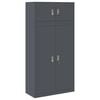 vidaXL Armoire de rangement 2 pc Anthracite 90 x 40 x 180 cm Acier