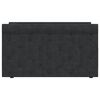 vidaXL Lit avec &eacute;clairage USB Noir Tissu 90x200 cm