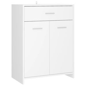 vidaXL Armoire de salle de bain blanc 60x33x80 cm bois d&rsquo;ing&eacute;nierie