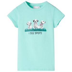 vidaXL T-shirt pour enfants menthe claire 116