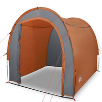 vidaXL Tente de rangement gris et orange 204x183x178 cm 185T taffetas